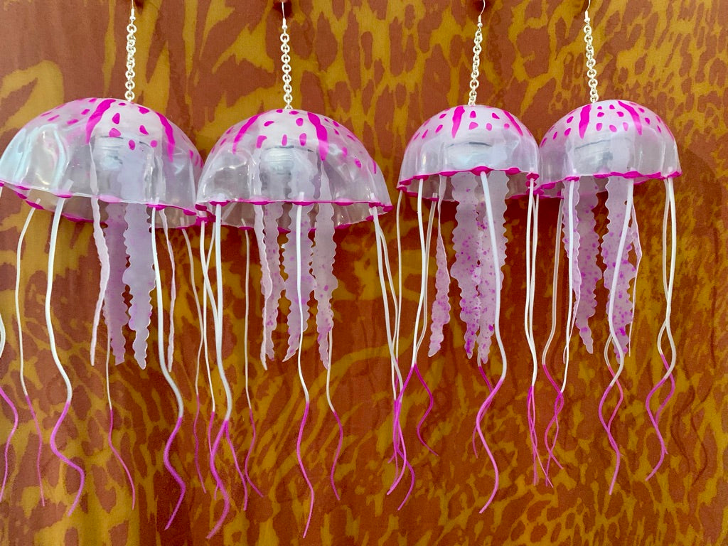 Jellyfish Earrings-Lila