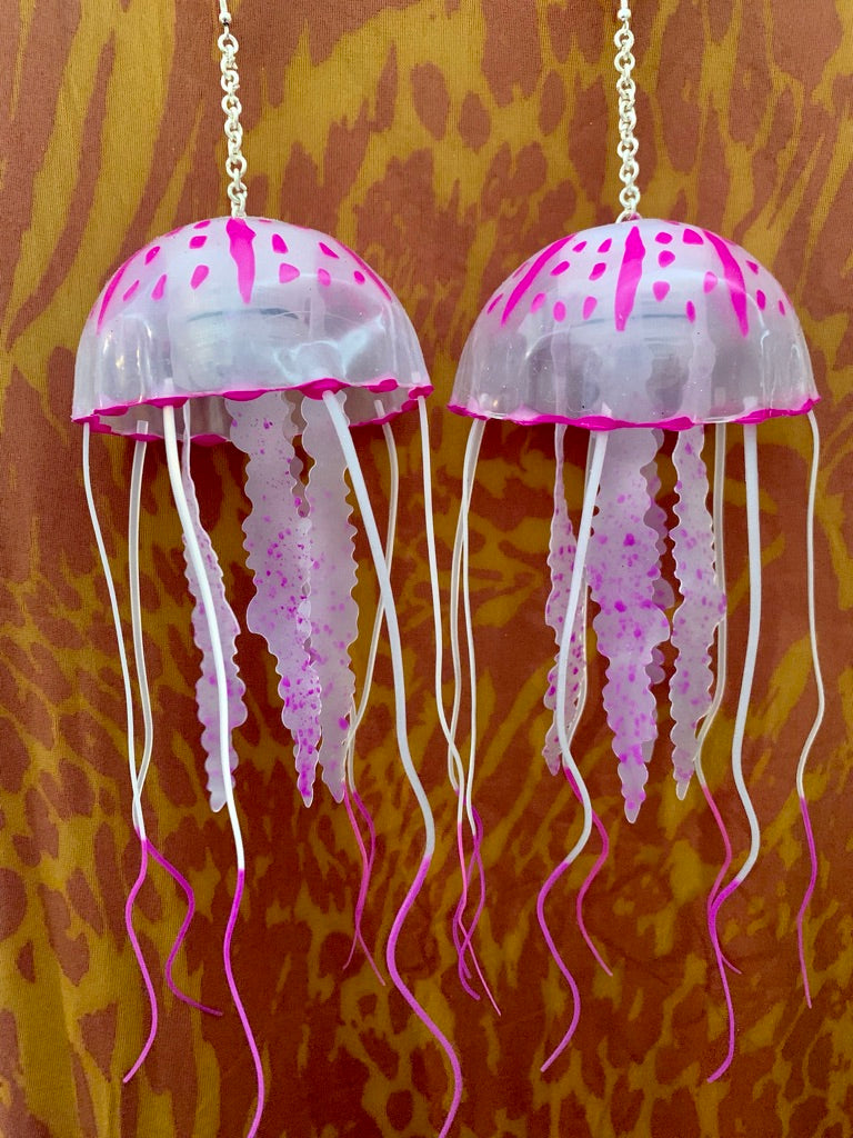 Jellyfish Earrings-Lila