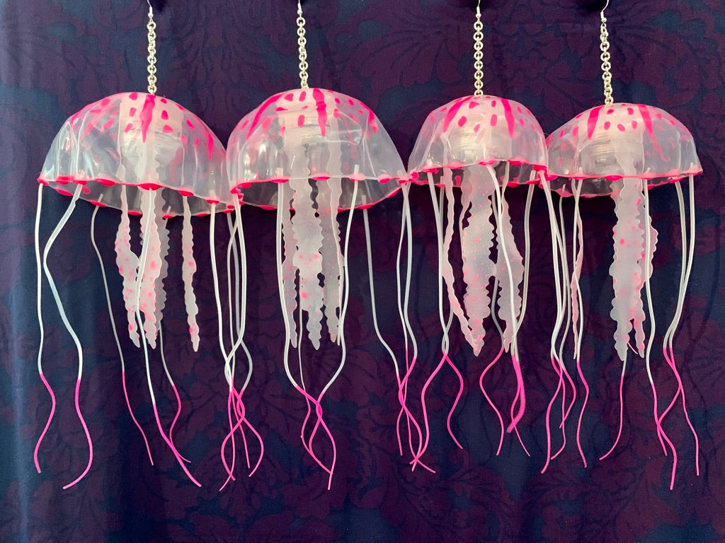 Jellyfish Earrings-Sandía